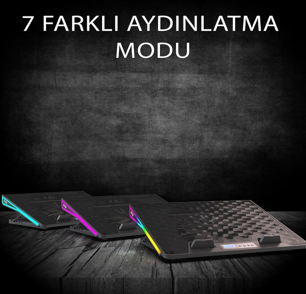 Inca INC-608GMS LCD Kontrollü 13-17.3 inç uyuml Laptop Soğutucu ADETLİ - 3