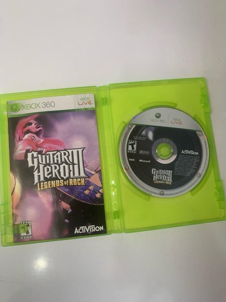 gutiar hero 3 legends of rock xbox 360 orjinal 2. el oyun cd dvd - 3