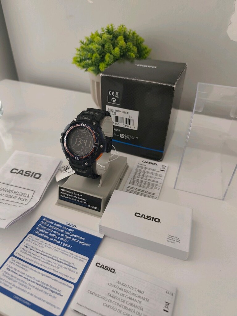 Orjinal Casio Sgw-100 Pusula/Termometre HATASIZ - 14