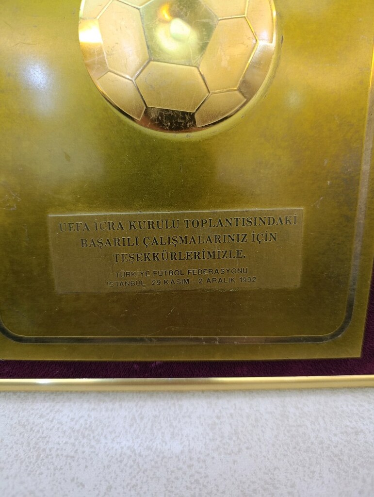 Türkiye Futbol Federasyonu Plaket - 6