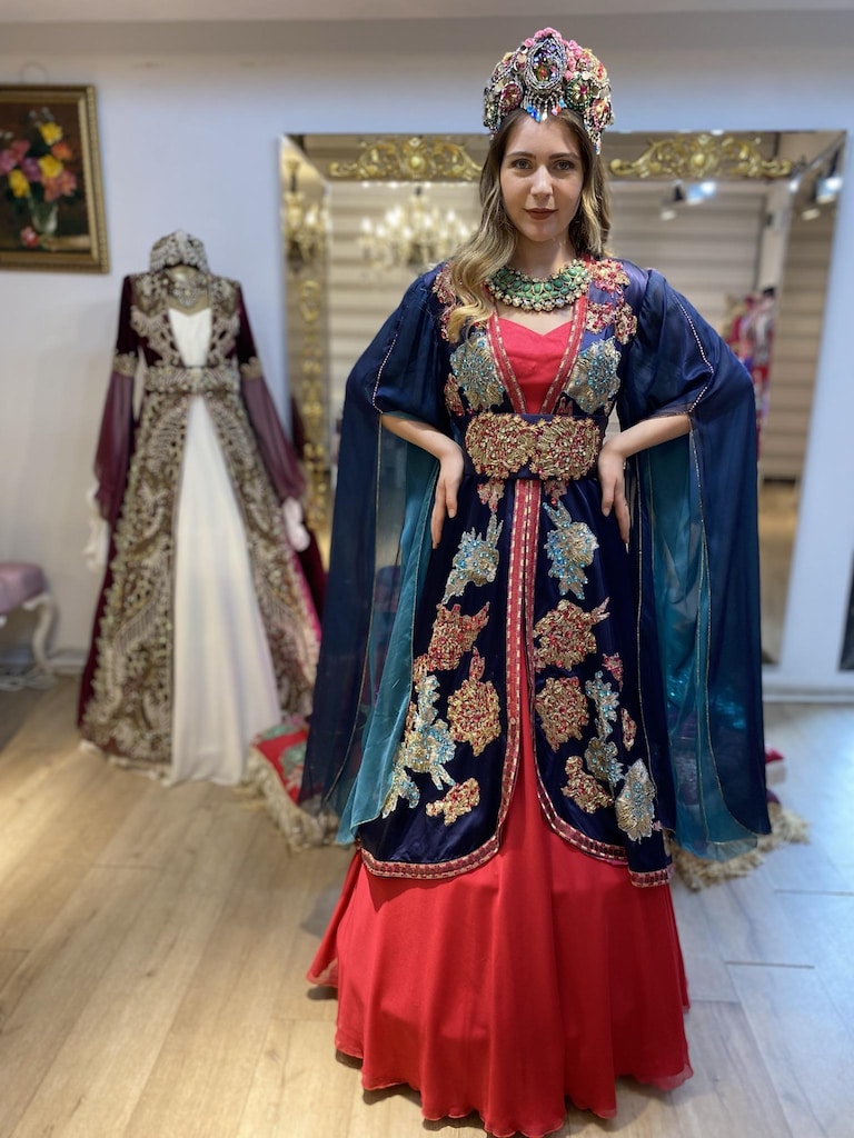 VİNTAGE KAFTAN KINALIK BİNDALLI - 4