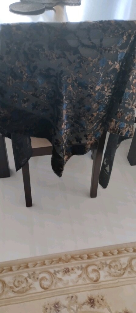 Kadife jakarlı siyah eşarp - 7