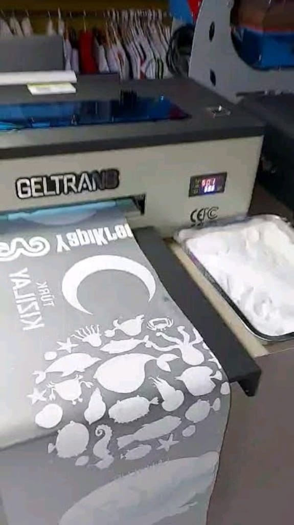 Dtf tişört baskı + fırın 30 cm rulo baskı geltrans - 7