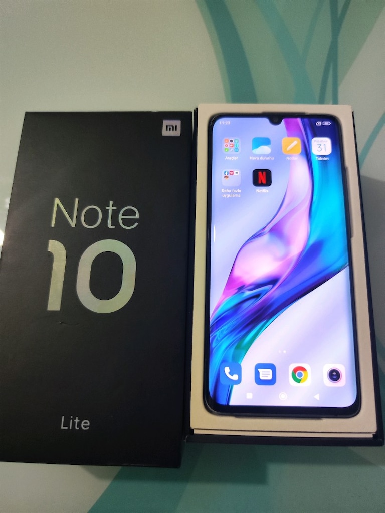 KARTA TAKSİT TR CİHAZİ Mİ NOTE 10 LİTE 6/128 GB HAFIZA KUTU VE ŞARJ - 2