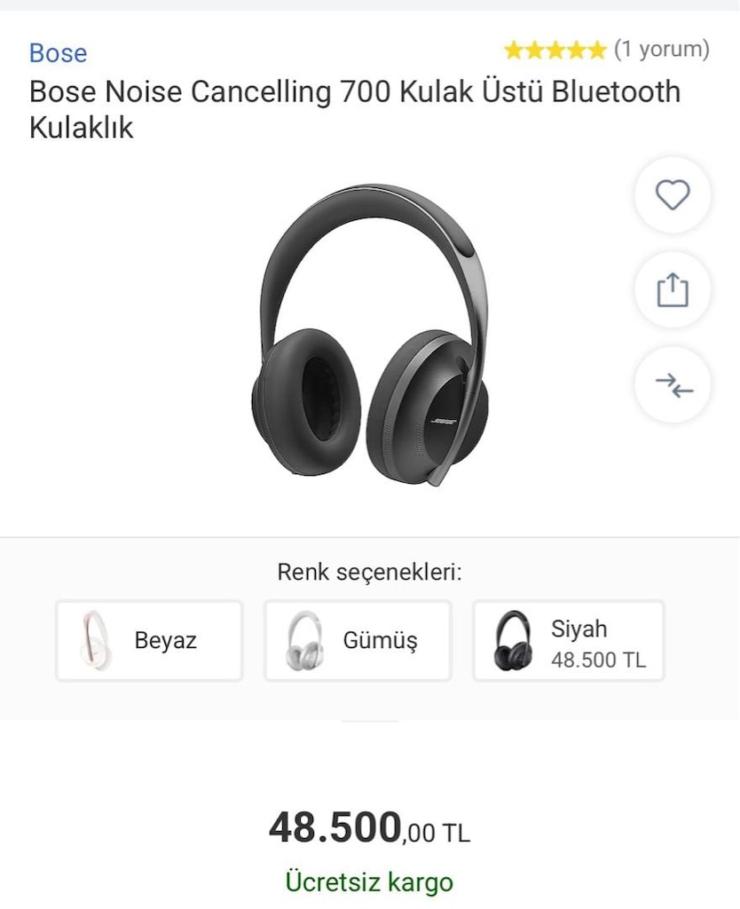 BOSE Nose Cancelling 700 Original - 2