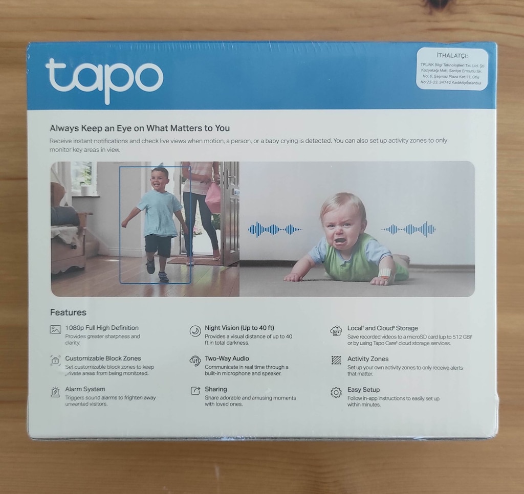 TP-Link Tapo C100 1080p Wi-Fi Güvenlik Sıfır Jelatinli - 3
