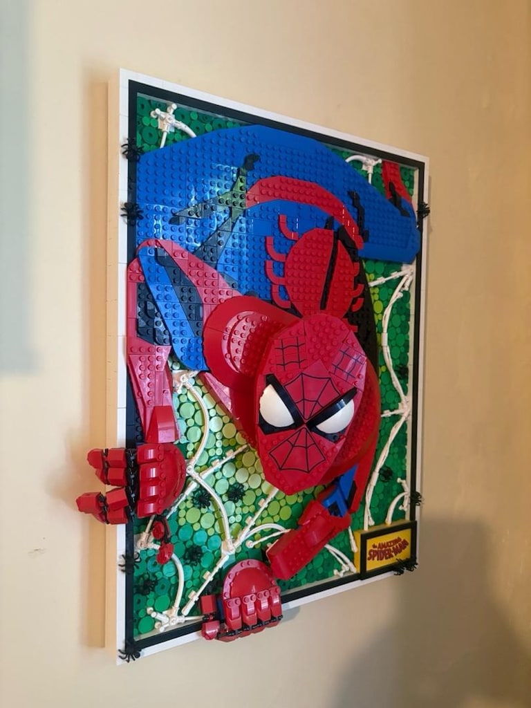 Spider Man Tablo Legosu Yapılmış - 2