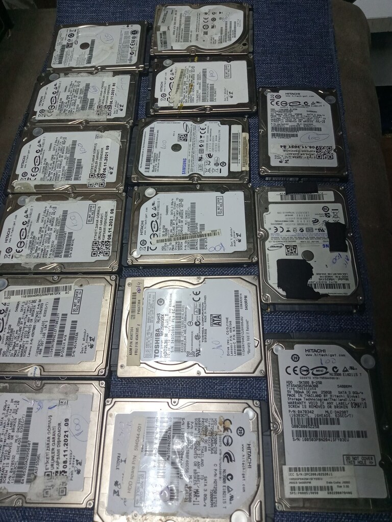 250GB %90 ÜSTÜ SAĞLAM HDD ÇEŞİTLERİ - 2