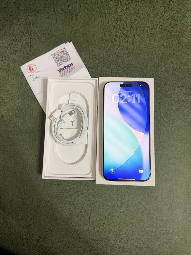 iphone 17pro max (17 ay garantili pil 100) - 4