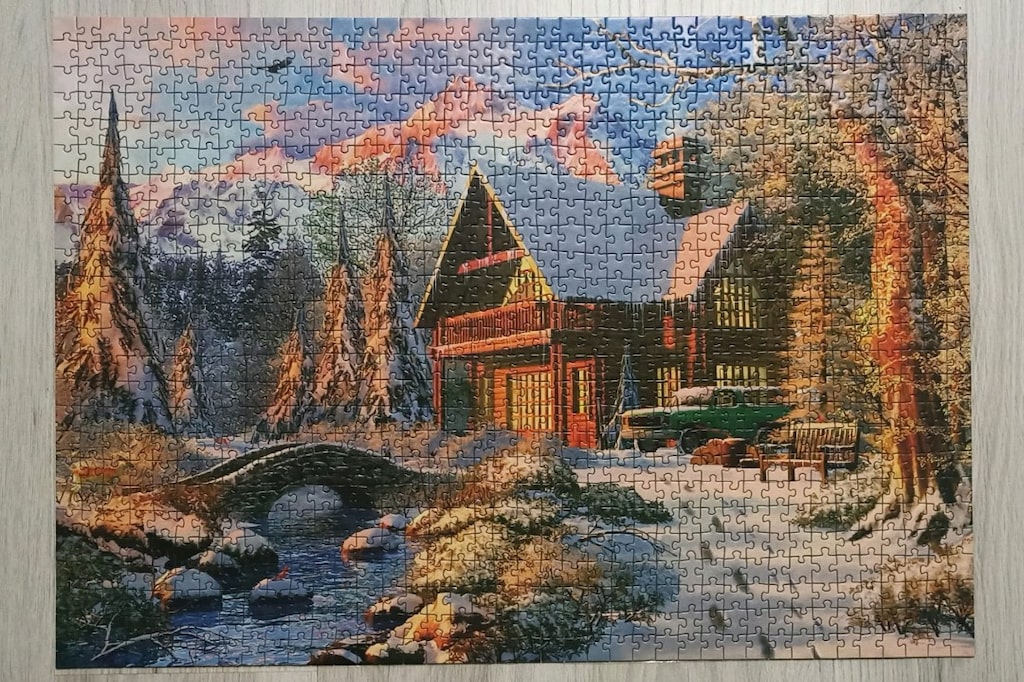 Arlası Bantlı Yapılmış Puzzle - 6