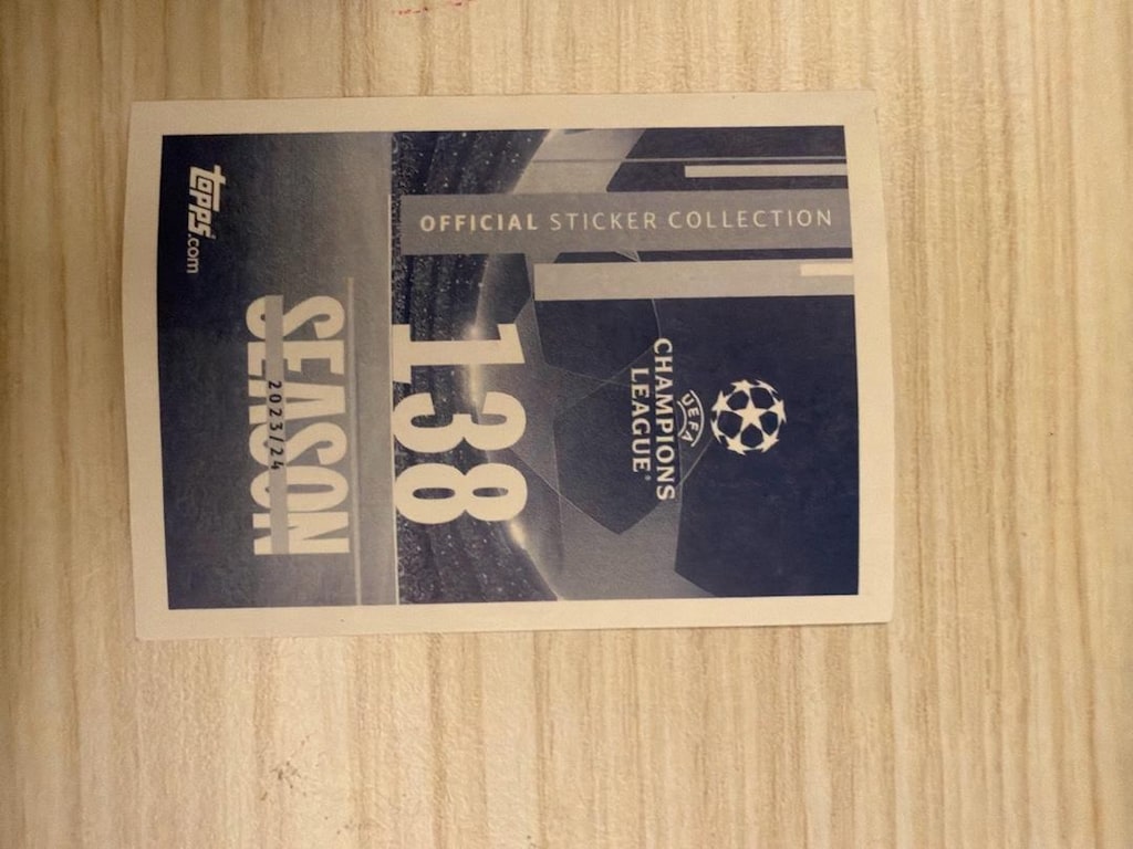 Şampiyonalar Ligi Sticker- Topps - 2