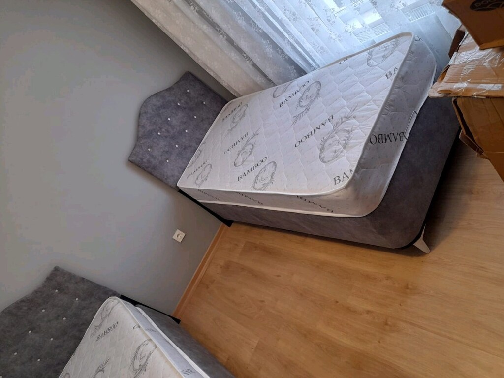 Tek kişilik baza başlık yatak 3lü set - 2
