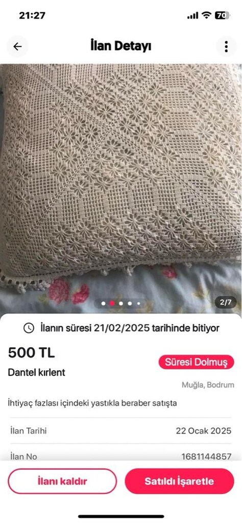 el emeği göz nuru kırlent - 2