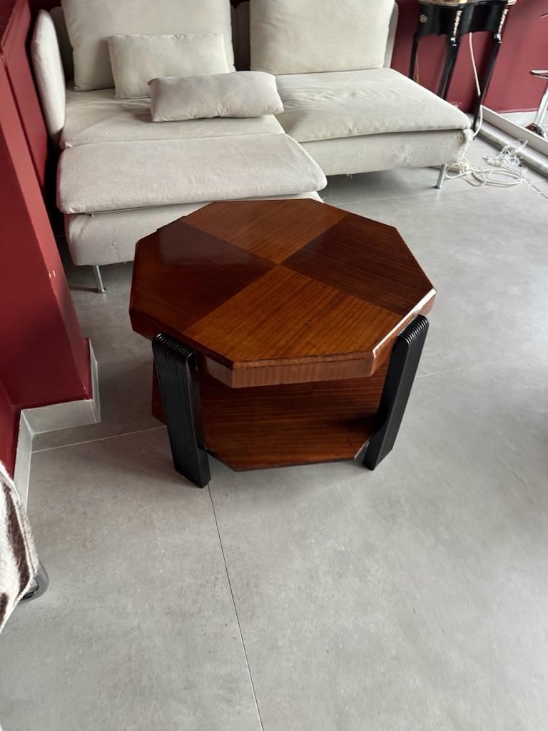 Art Deco Vintage Ahşap Sehpa - 3