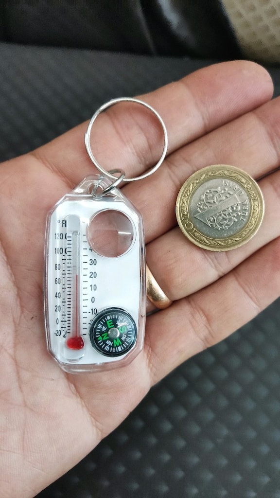termometre pusula anahtarlık