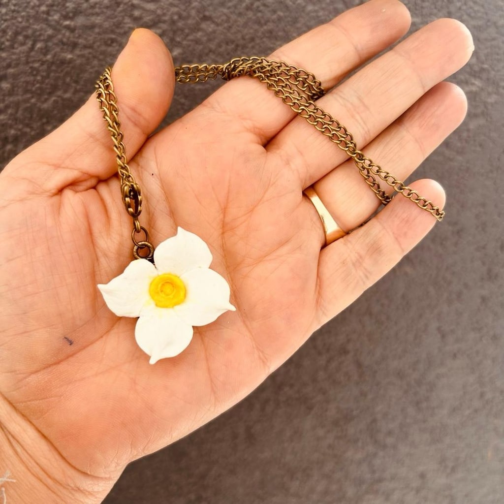 nergis çiçeği kolye - 6