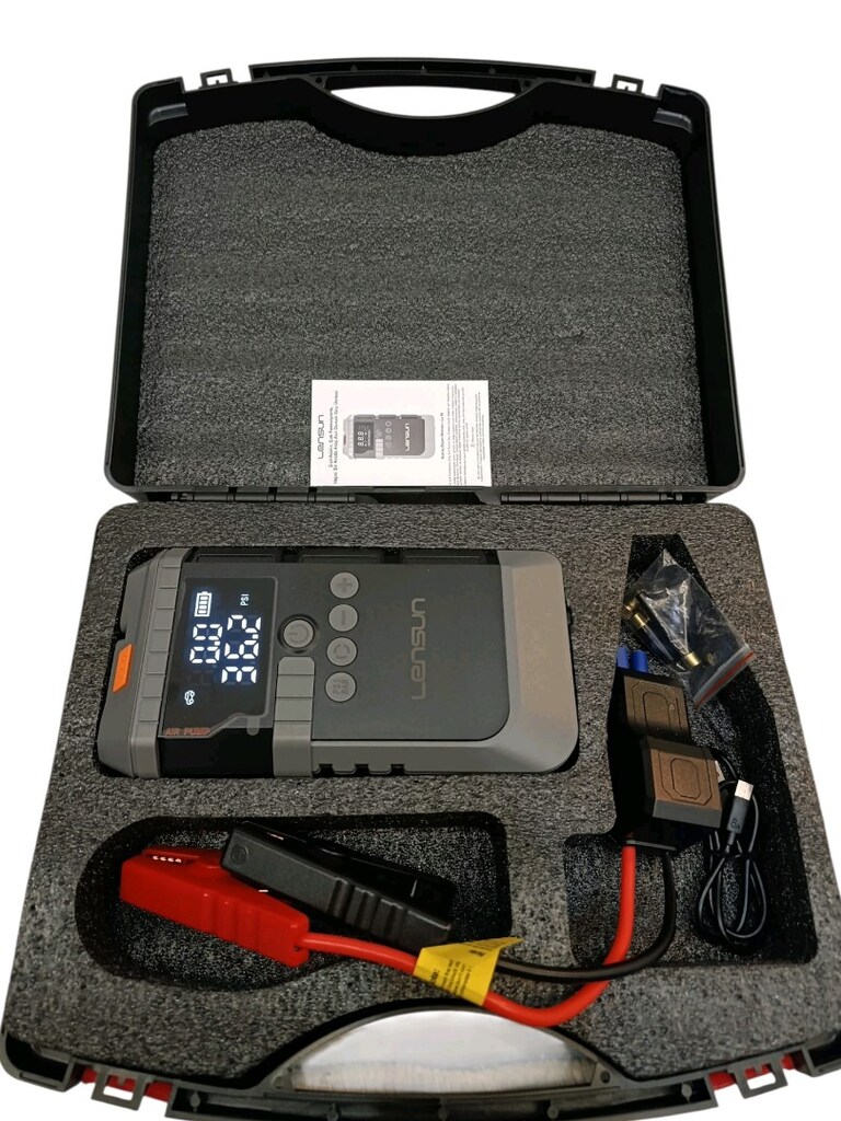 LENSUN LS99 Jump Starter 19800 mAh Akü Takviyeli Hava Kompresörü - 3