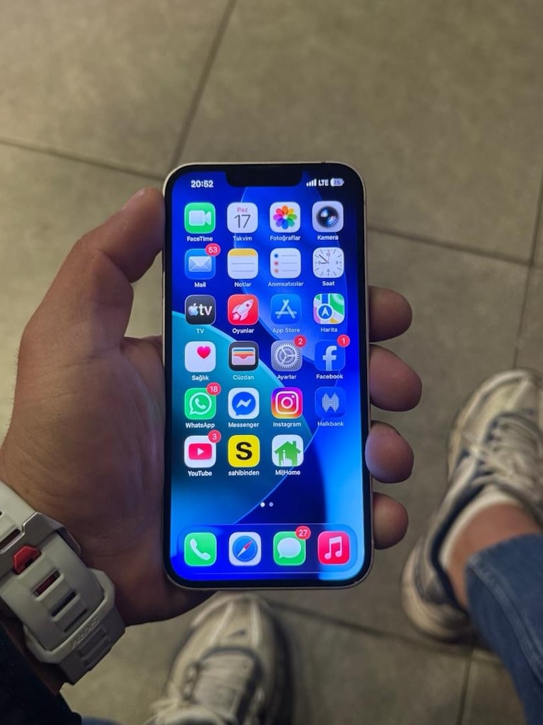 İPHONE 13 128 GB BEYAZ YD - 2
