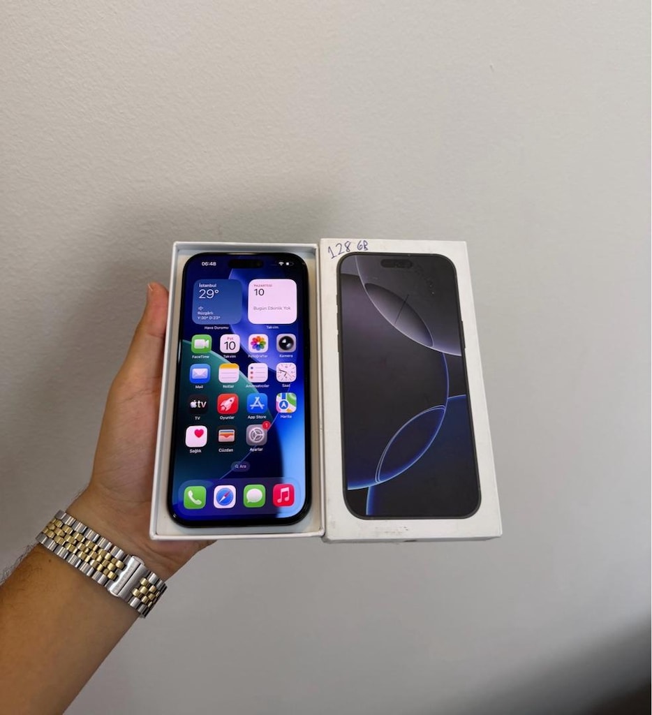 IPHONE 16 PRO 128 GB ÇİFT SIM PİL 95 - 5