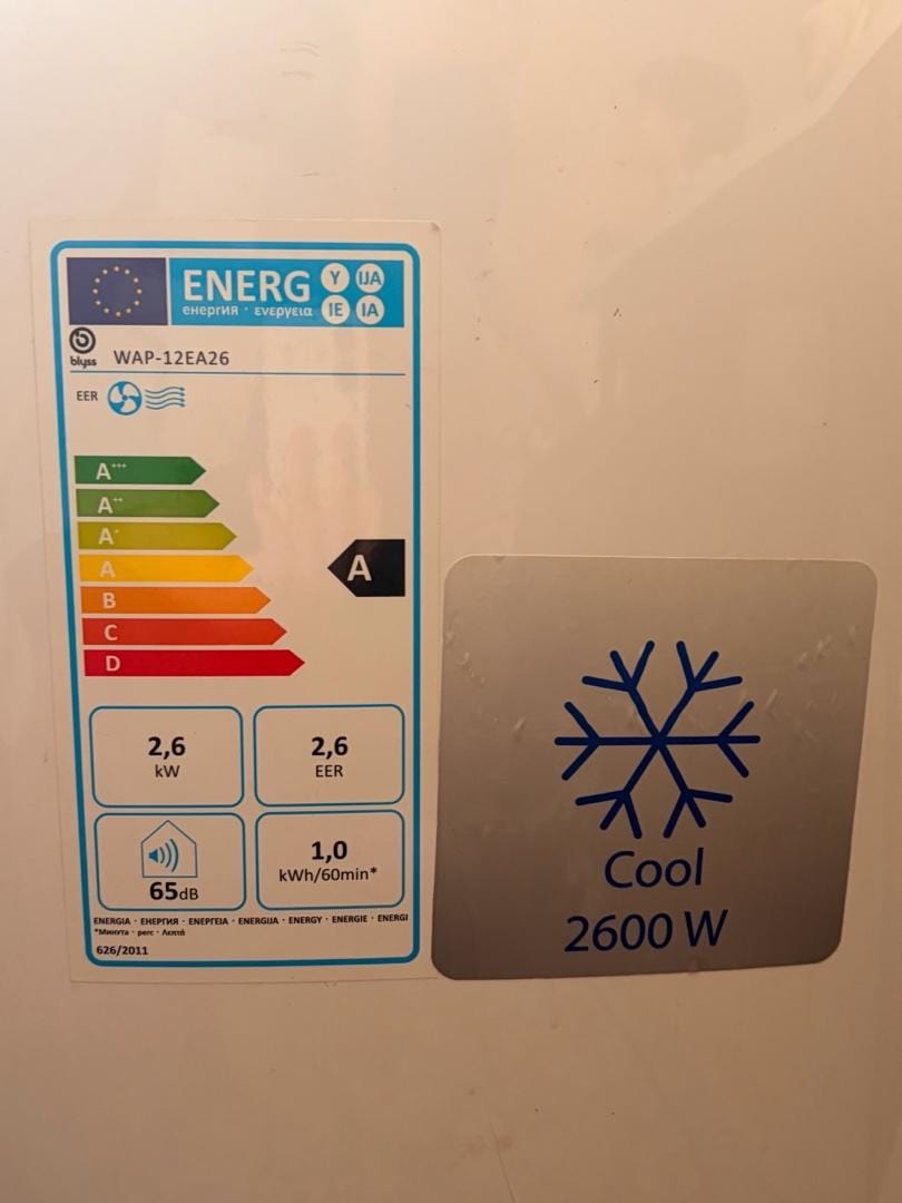 Blyss 9000 BTU Portatif Klima - 6