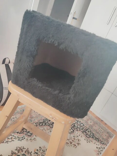 30x30 peluş kedi evi kedi yatağı
