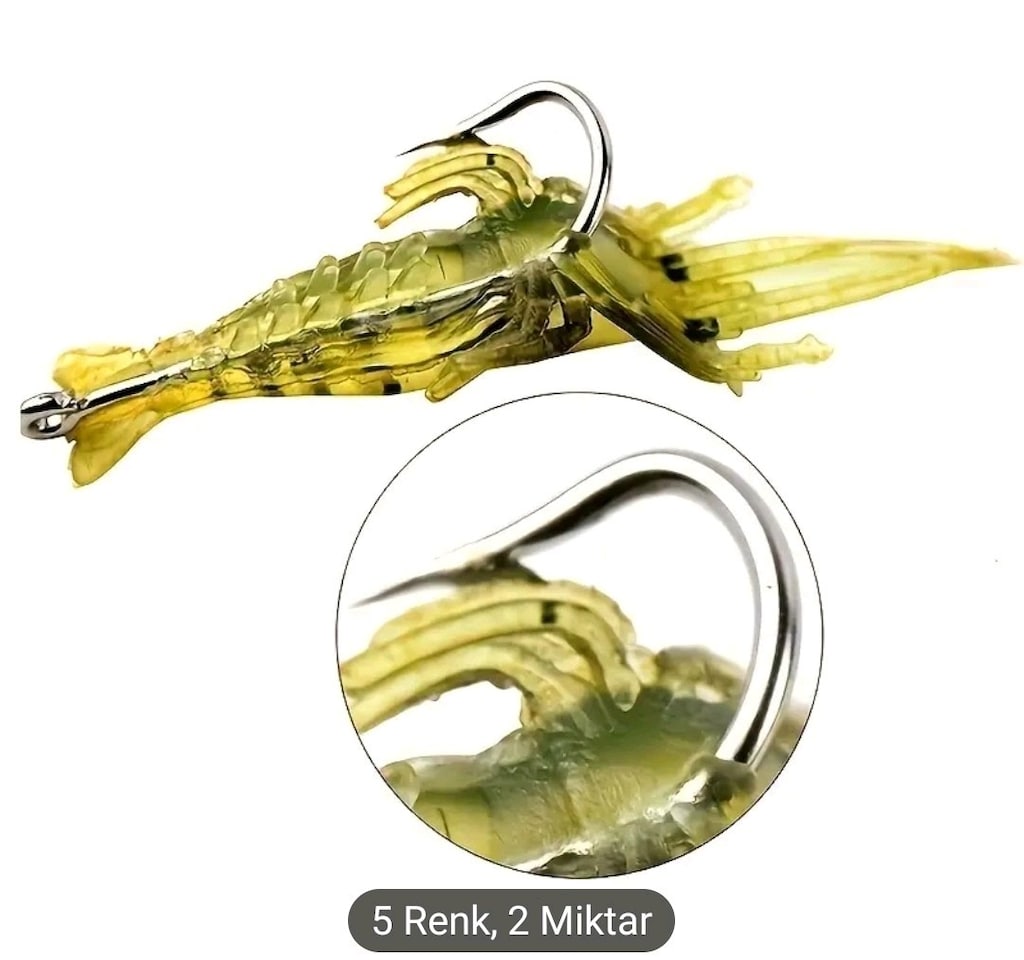 silikon, biyonik, karides yem 15 adet - 4