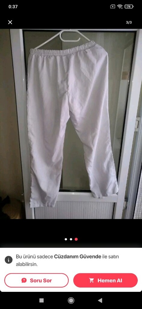 BEYAZ KUMAŞ ALT EN 50 CM BOY 100 CM İstanbul, Esenyurt - 3