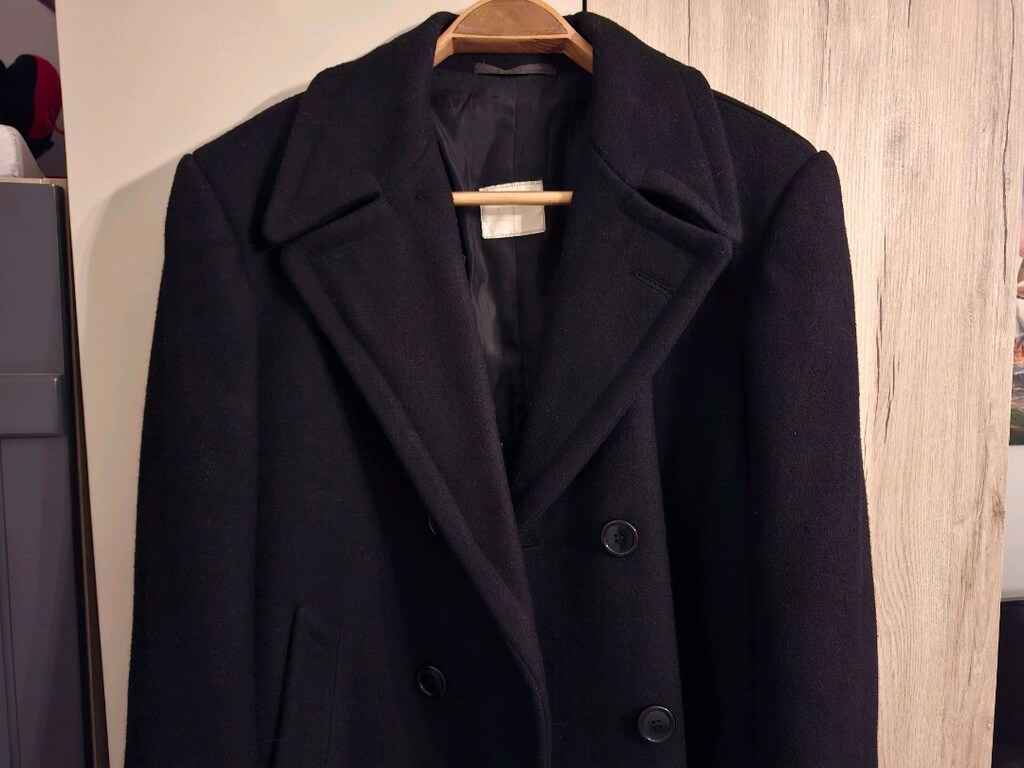 Fabrika Slim Fit Erkek Kaşe Kaban - 4