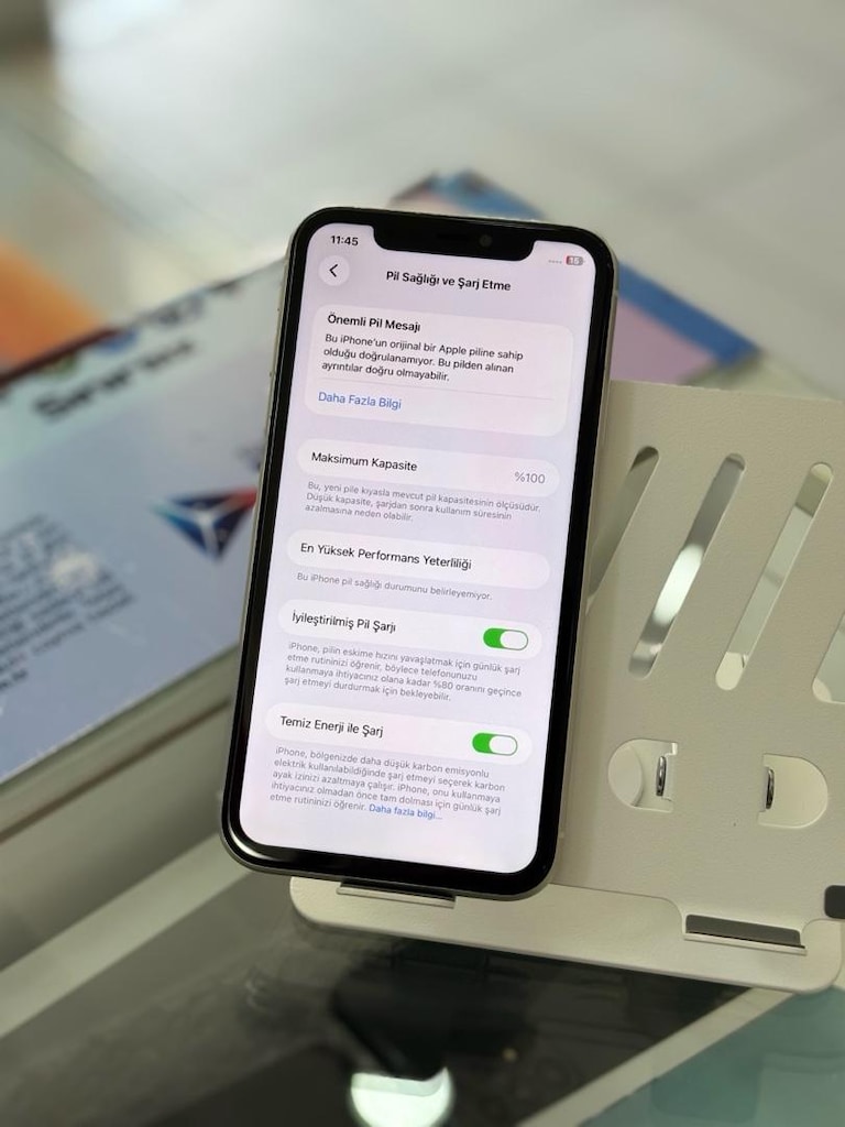128 GB İPHONE 11 TERTEMİZ SIFIR AYARINDA - 9