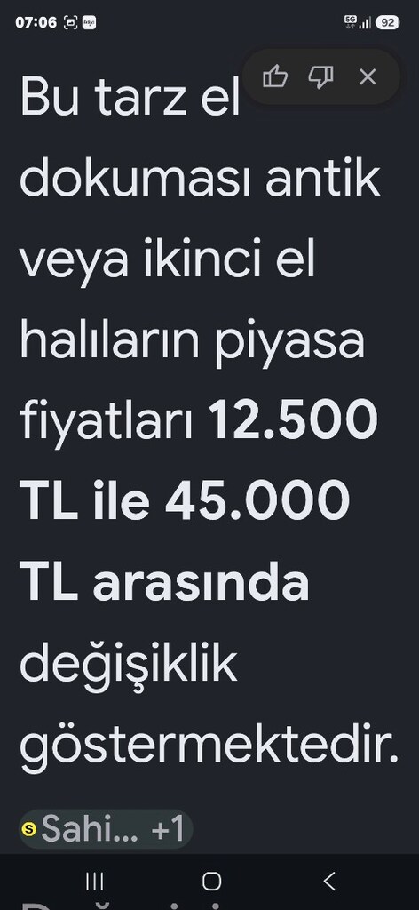 el dokuma yün halı - 6