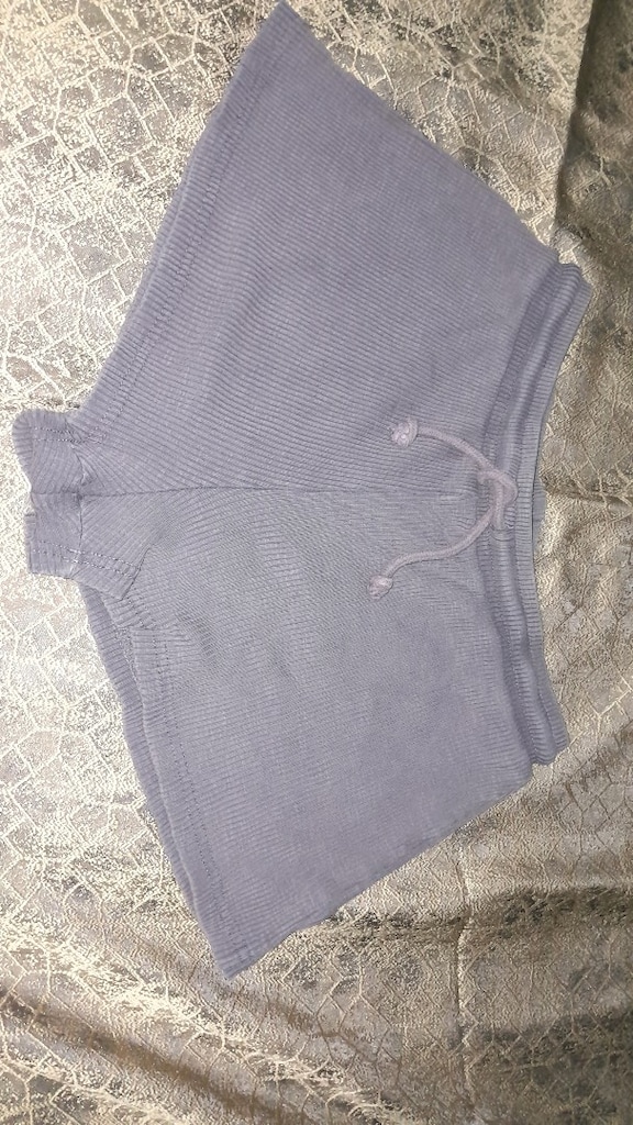 Zara Esnek Kumaş Beli Bağcıklı Ribana Mini Şort