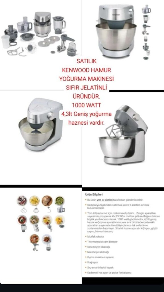 kenwood hamur yoğurma makinesi - 7
