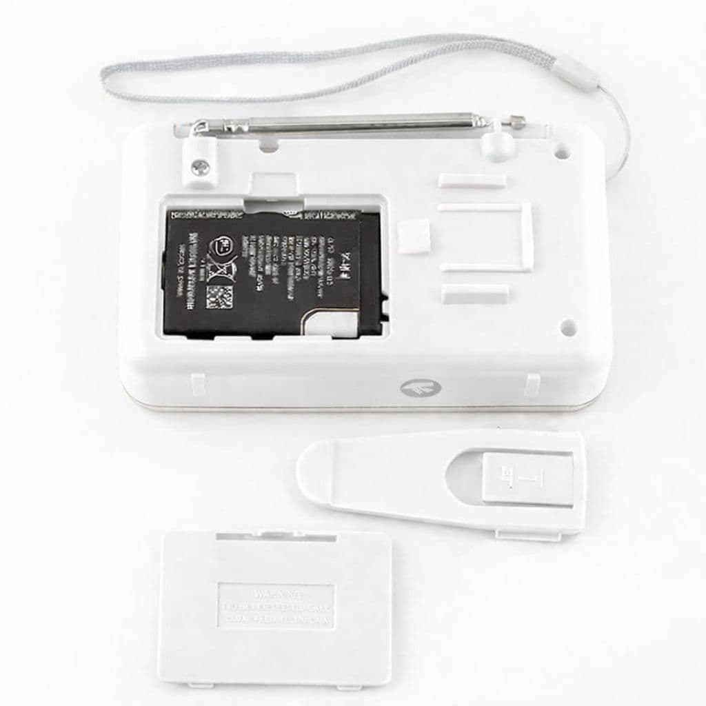 Şarjlı Mini FM Radyo Dijital Ekran USB SD TF Destekli Cep Radyosu - 4