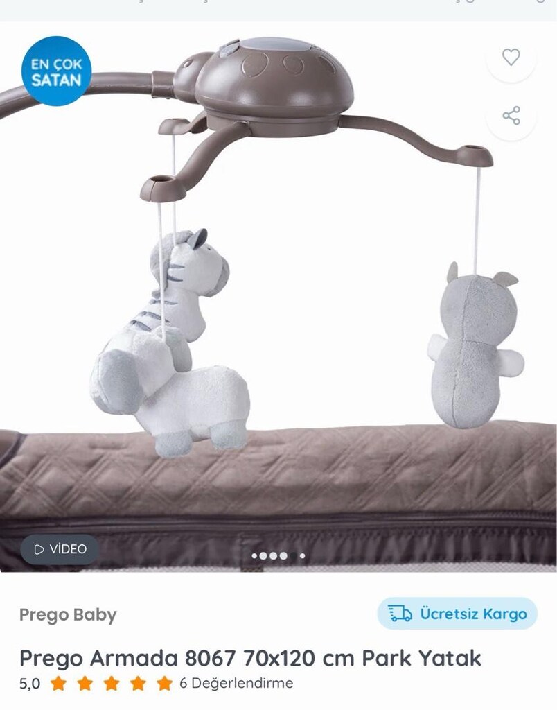 PREGO ARMADA ANNE YANI BEŞİK PARK YATAK - 6