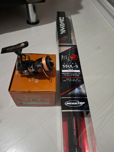daiwa gekkabijin 55 UL-S ajıng. Shimano soare bb500spg
