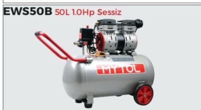 Mytol EWS50B 8 Bar 1.5 Hp 50 lt Sessiz Kompresör