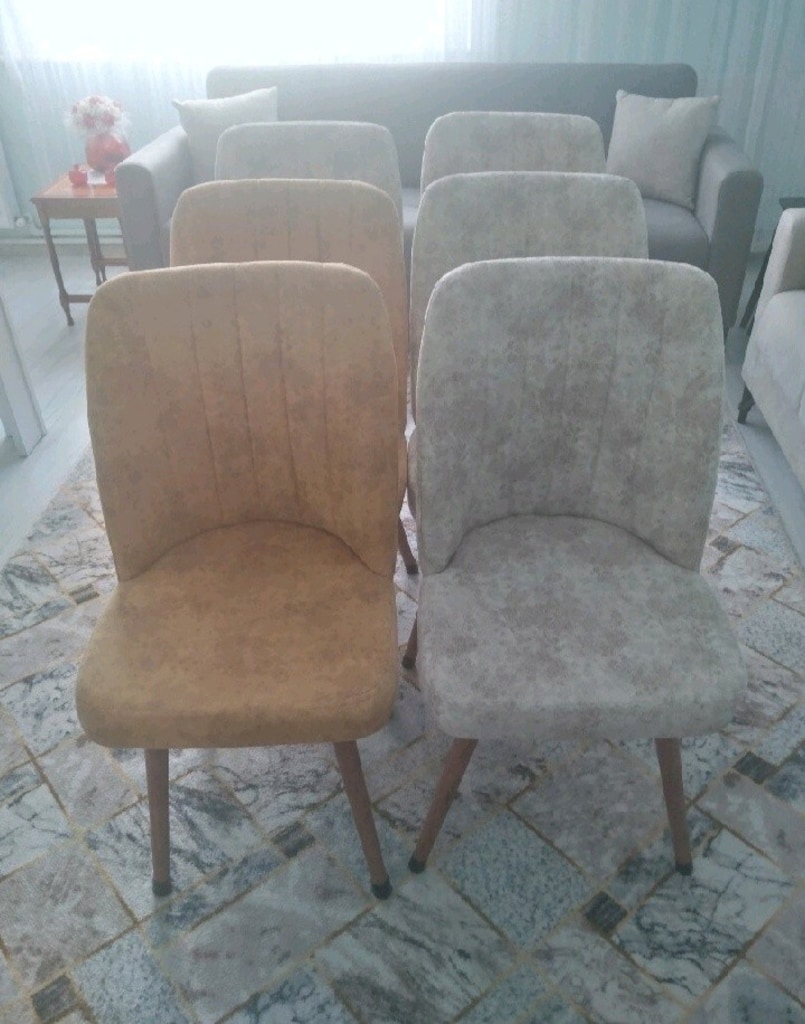 yemek masası sandalyeleri 6 adet - 6