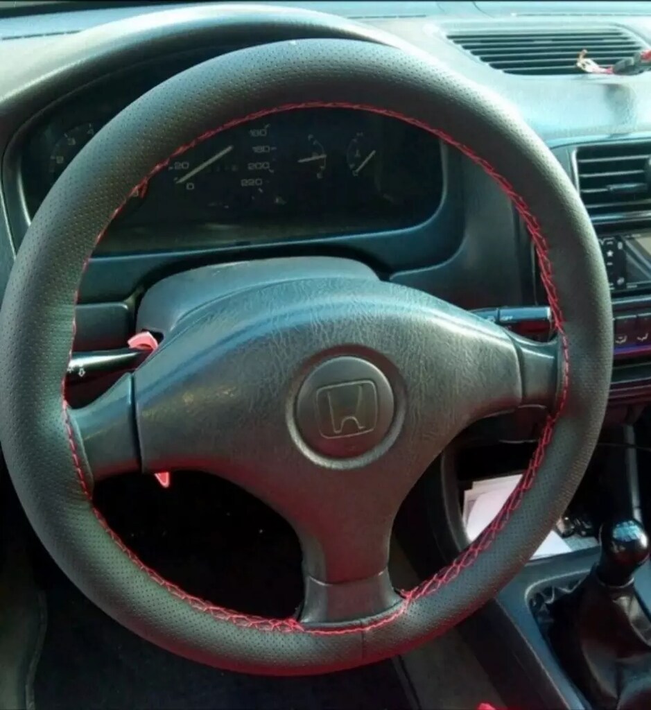Deri direksiyon kııfı dikimi elle - 7