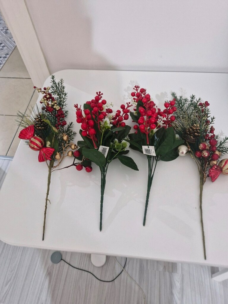 4 adet hiç kullanılmamış çiçek - 4