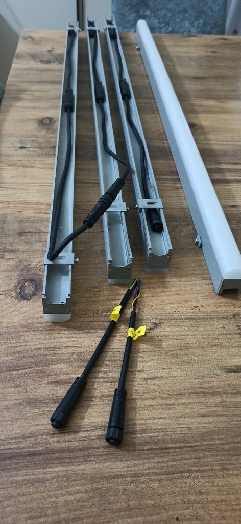 RGBW lineer led , dmx 512 rgbw lineer led , kayan led armatür , DMX512 - 9
