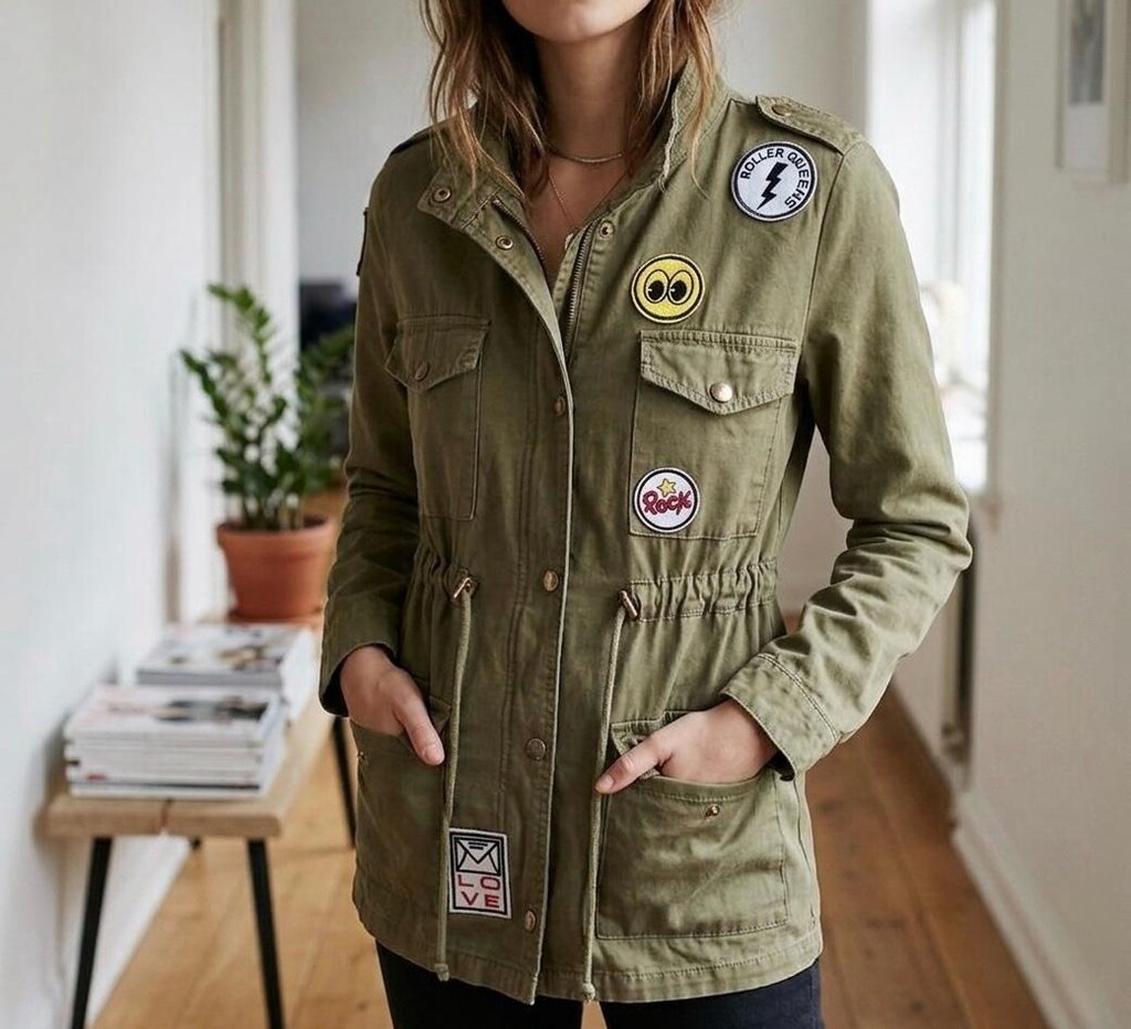 First Chance S Beden Armalı Haki Kanvas Parka