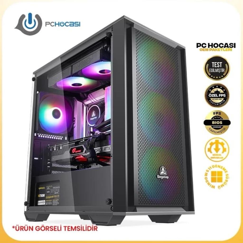 9060 XT 16 GB full dizili sistem - 2