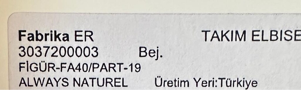 Giyilmemiş Sıfır Yeni Erkek Takım Elbise Marka: Fabrika Renk: Bej - 2