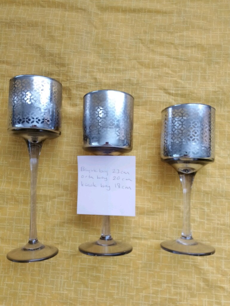 üçlü şamdan mumluk(acar marka) - 3
