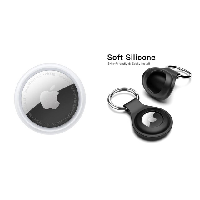 Apple AirTag + JETech (Silikon Koruyucu Kılıf Anahtarlık)