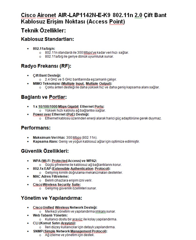 CİSCO ACCESS POİNT - 8