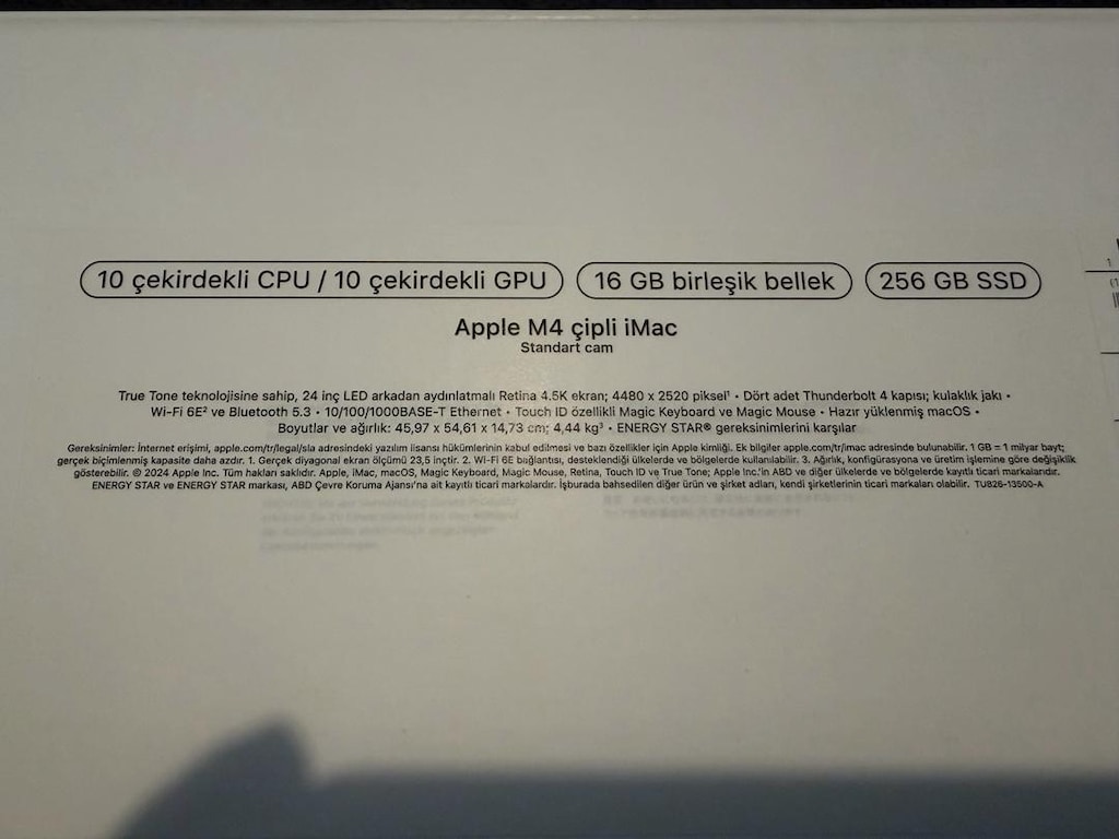 Apple iMac M4 16 GB Ram 256 GB Hafıza Sıfır 24 Ay Apple Garanti - 3