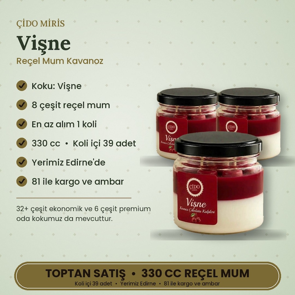 KOKULU MUM 330CC VİŞNE ÇİDO MİRİS ORİJİNAL - 2