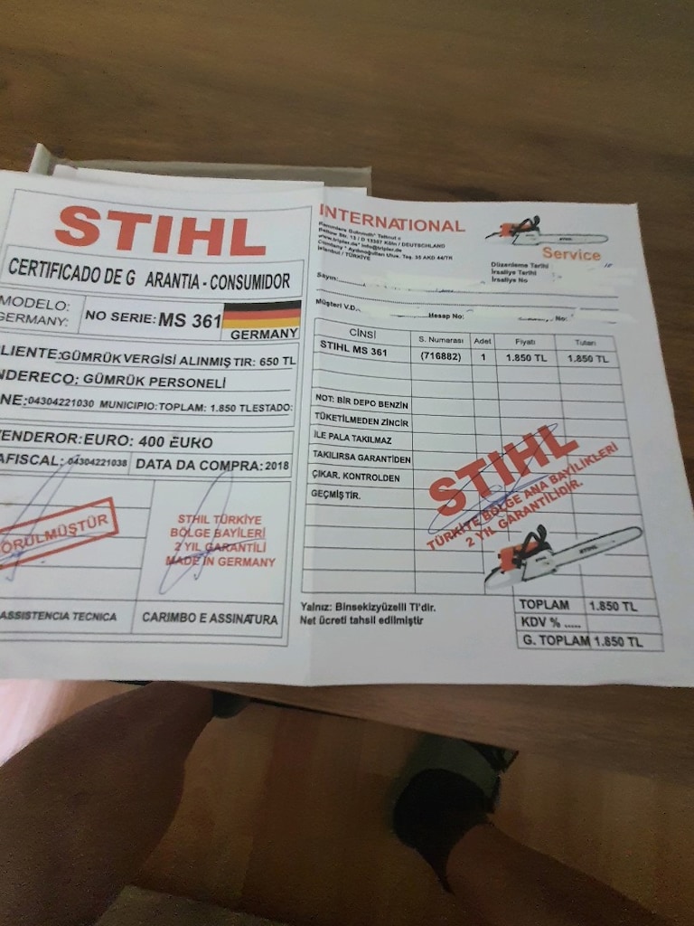 STIHL MS 361 BENZİNLİ MOTORLU TESTERE - 2