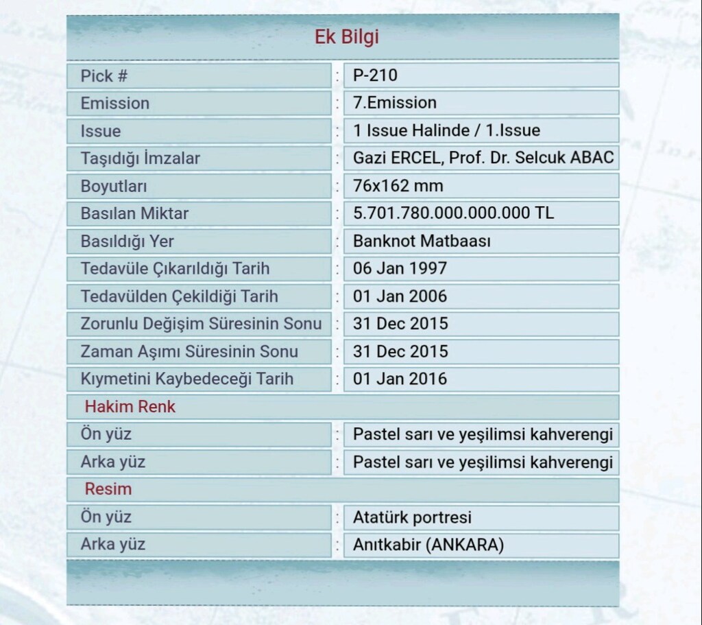 7.EMİSYON 5.000.000 TÜRK LİRA'SI - 5